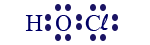נוסחת-ייצוג-אלקטרונית-HOCl