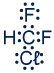 2011-4 - נוסחת ייצוג אלקטרונית למולקולה CHClF2(g) 